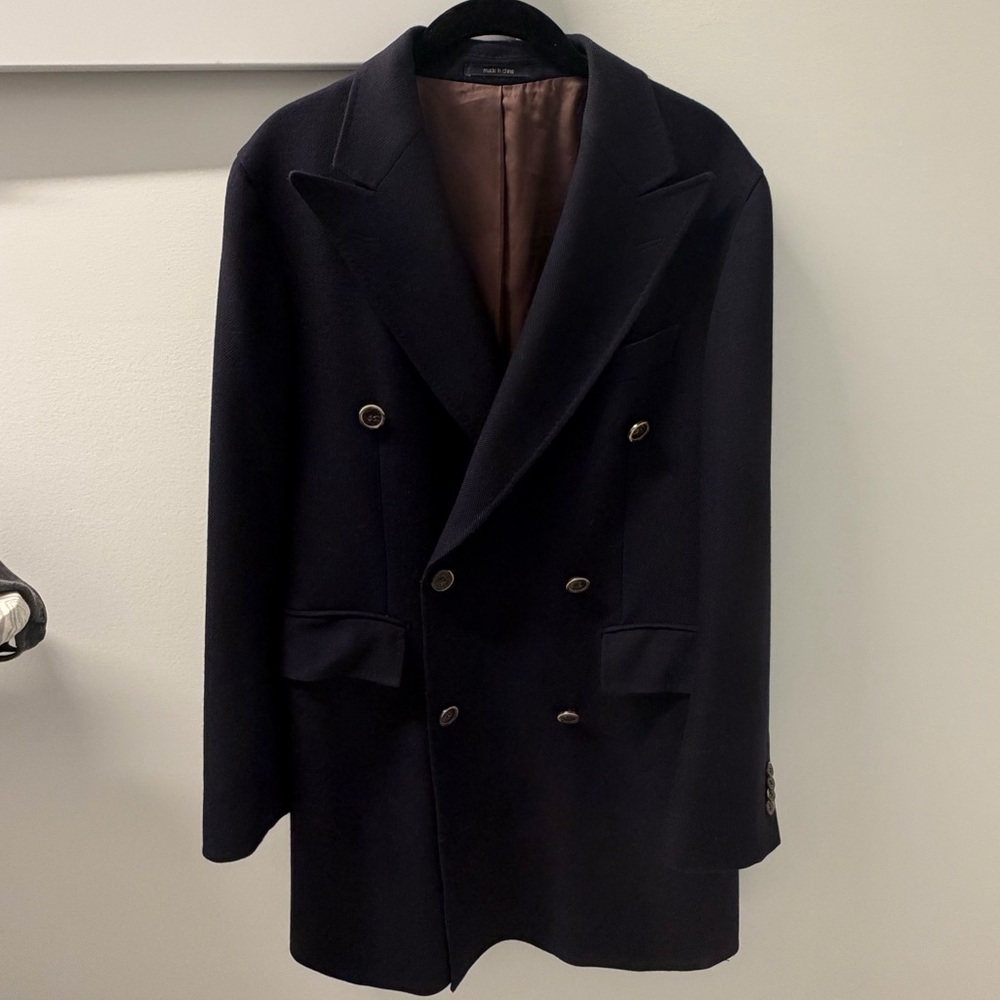 Suitsupply Double Breasted Wool Coat